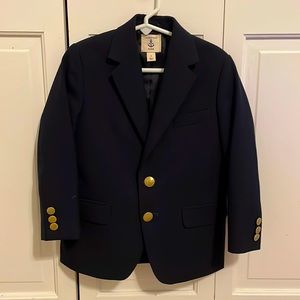 Lands End Navy Blazer Size 5